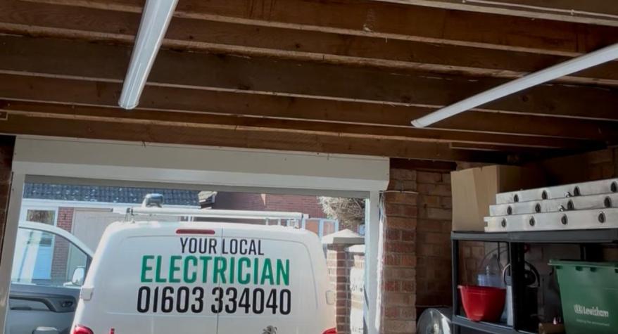Garage Lighting Installation in Norwich